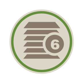6 layer pad