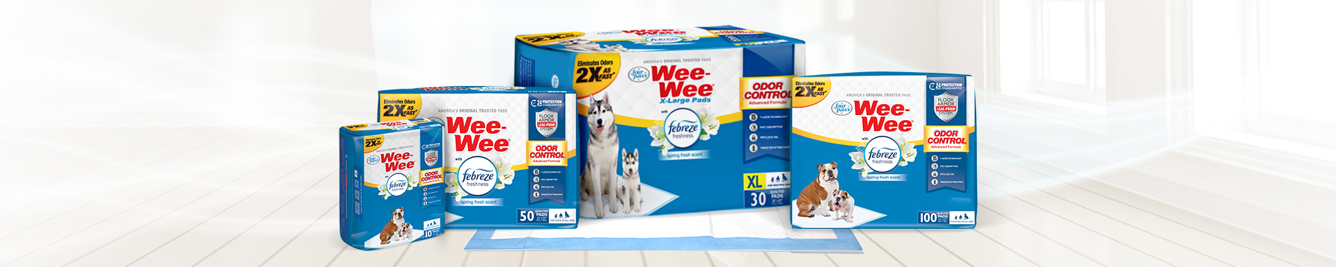 Wee-Wee Pads product family.