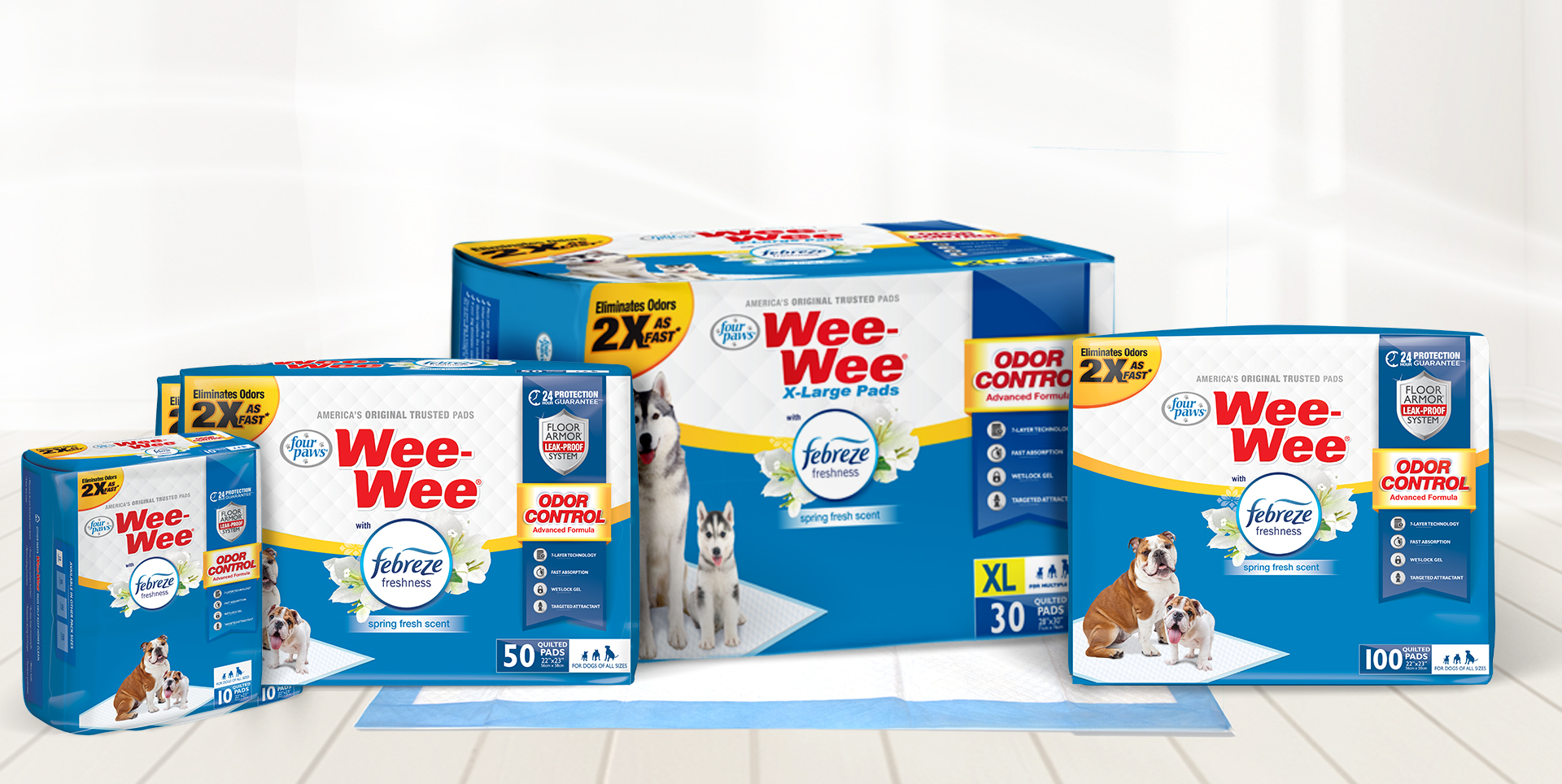 Wee-Wee Pads product family.